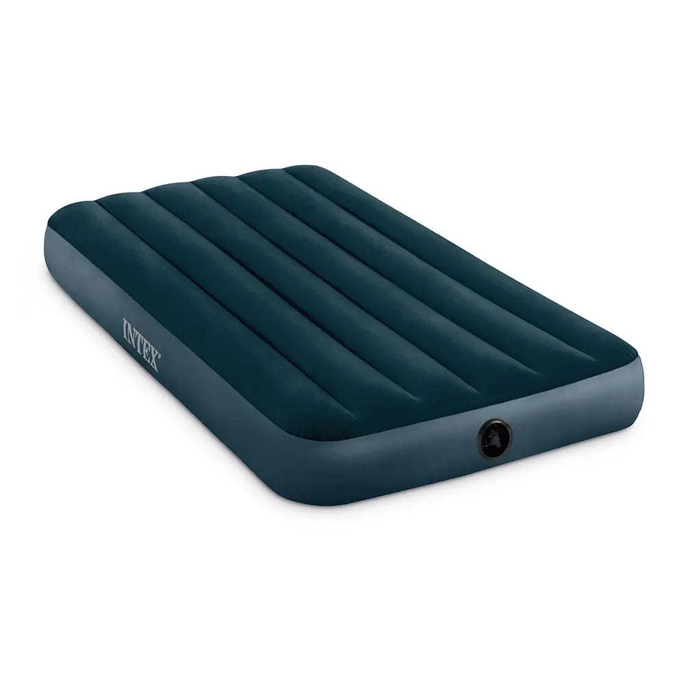 Intex 75 x 39 x 10 Inch Dura-Beam Fiber-Tech Vinyl Standard Downy Air Mattress with Plush Top and 2-in-1 Valve, Twin (Pump Not Included) Hand C Mart