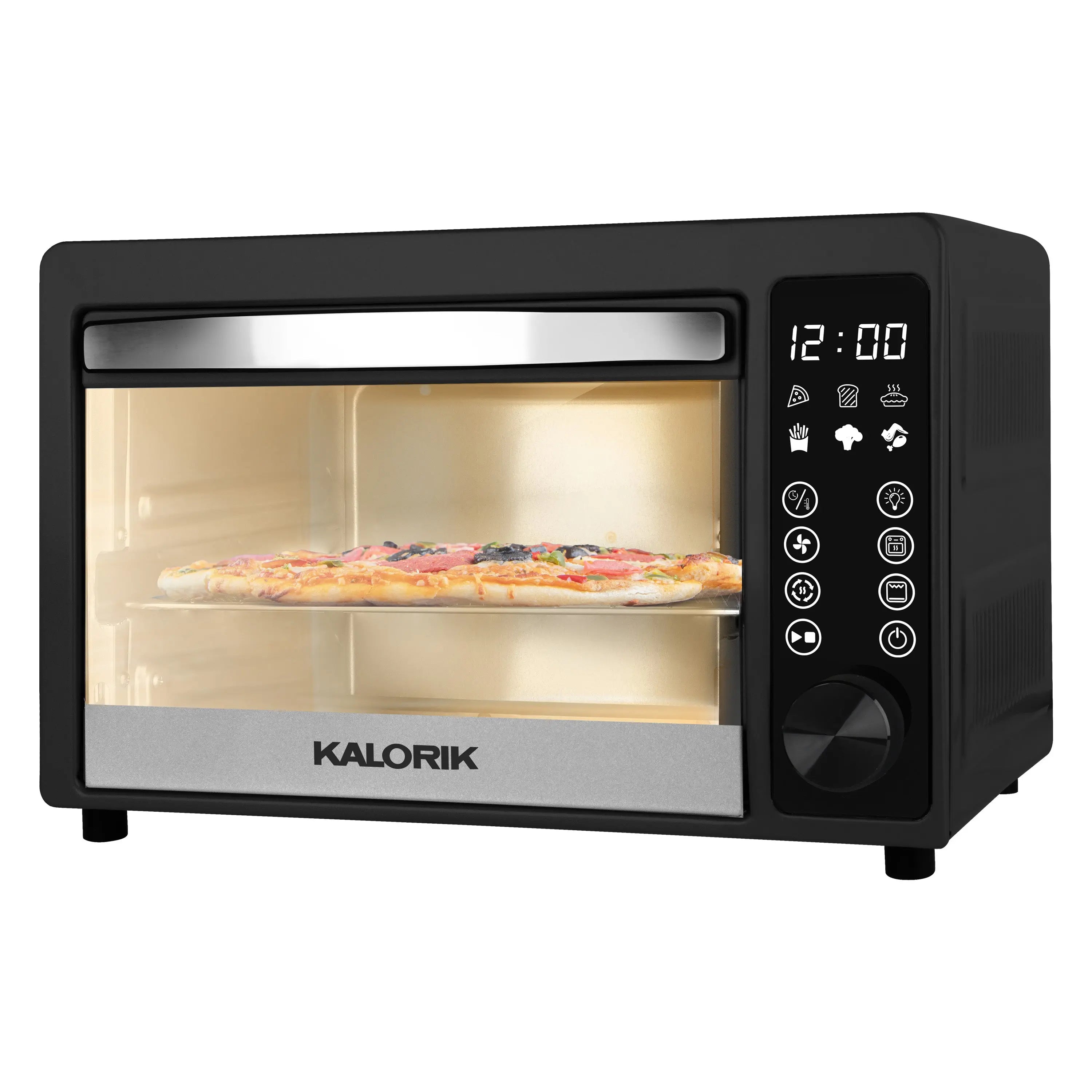 Kalorik® 22-Quart Digital Touchscreen Air Fryer Toaster Oven, Black Hand C Mart