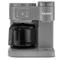 Keurig K-Duo Essentials, Hot & Iced Single-Serve K-Cup Pod Coffee Maker & Carafe, Moonlight Grey Hand C Mart