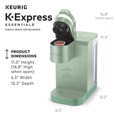 Keurig K-Express Essentials Single Serve K-Cup Pod Coffee Maker, Sage Hand C Mart