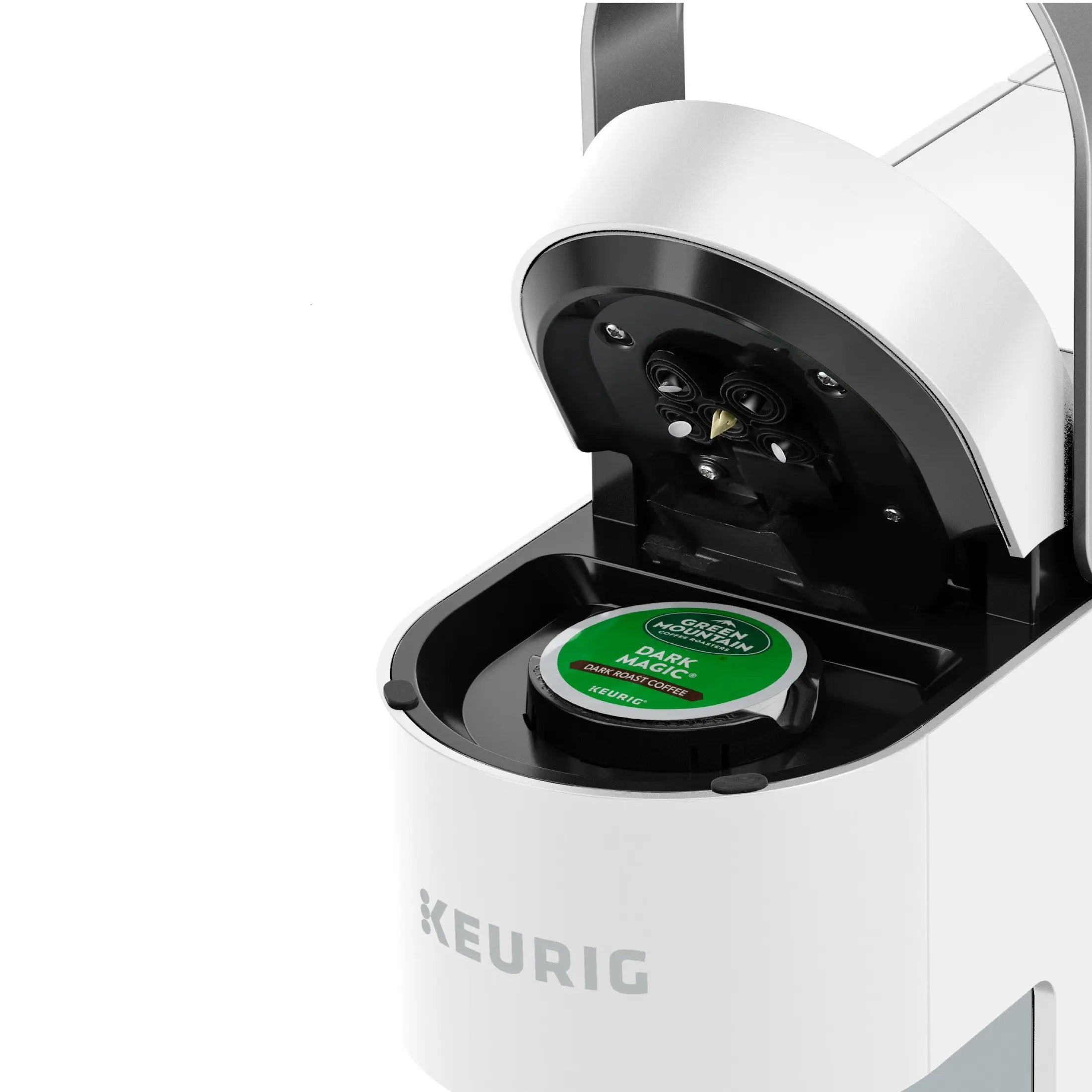 Keurig K-Slim Single Serve K-Cup Pod Coffee Maker, Multistream Technology, White Hand C Mart