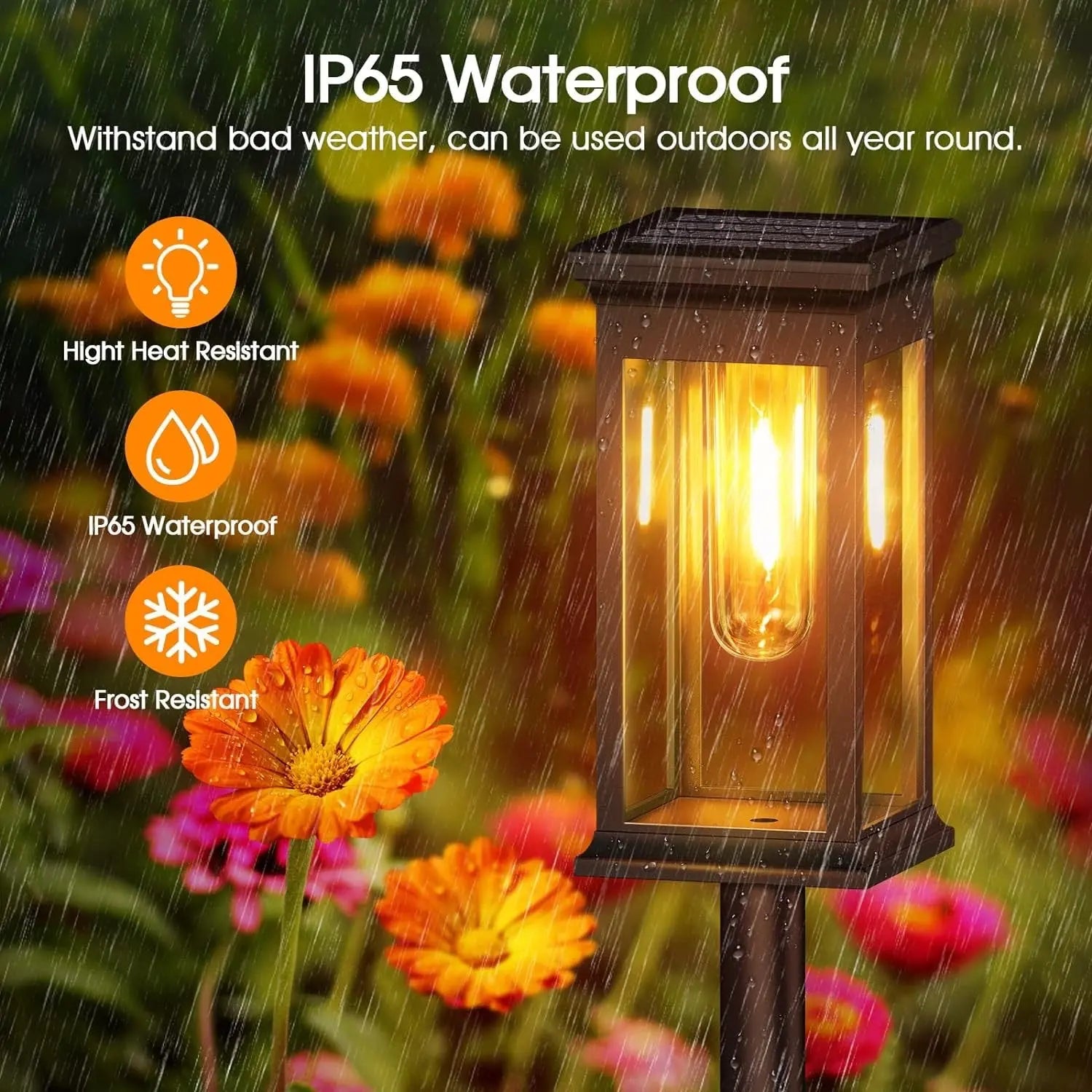 Kidsjoy Solar Pathway Lights Outdoor, 6 Pack Solar Outdoor Lights, IP65 Waterproof Auto On/Off Solar Garden Lights Solar Powered Landscape Path Lights for Yard Lawn Patio Walkway Driveway Hand C Mart