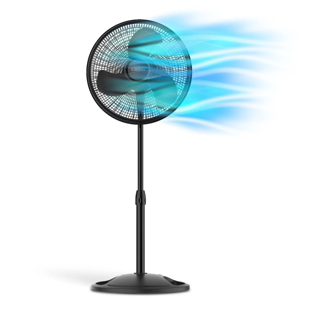 Lasko 16” 3-Speed Adjustable Oscillating Pedestal Fan, Black, S16500 New Hand C Mart