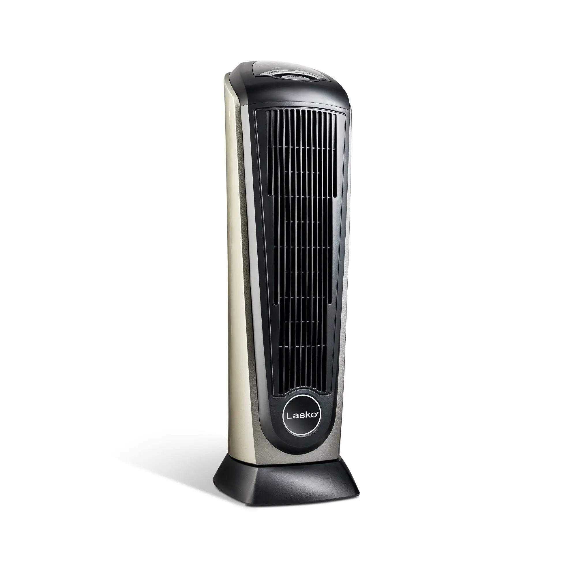 Lasko 22.5" 1500W Oscillating Ceramic Tower Space Heater with Remote, 751320, Black, New Hand C Mart