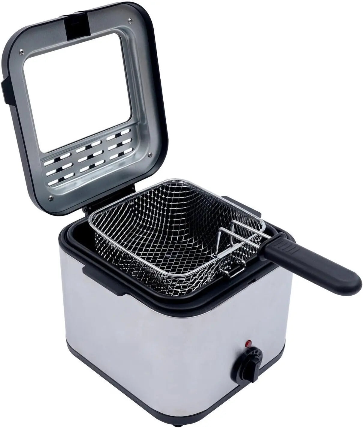 Leyeet Electric Deep Fryer Multiple Function Stainless Steel Electric Fryer Kebab French Fries Machine 1000W 2.5L Hand C Mart