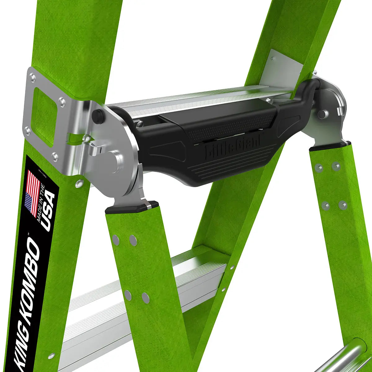 Little Giant King Kombo 5'-8' Fiberglass 3-in-1 Combo Ladder, 375 lbs. Rated Hand C Mart