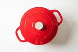 Lodge Cast Iron 5.5qt Red Enameled Dutch Oven Hand C Mart