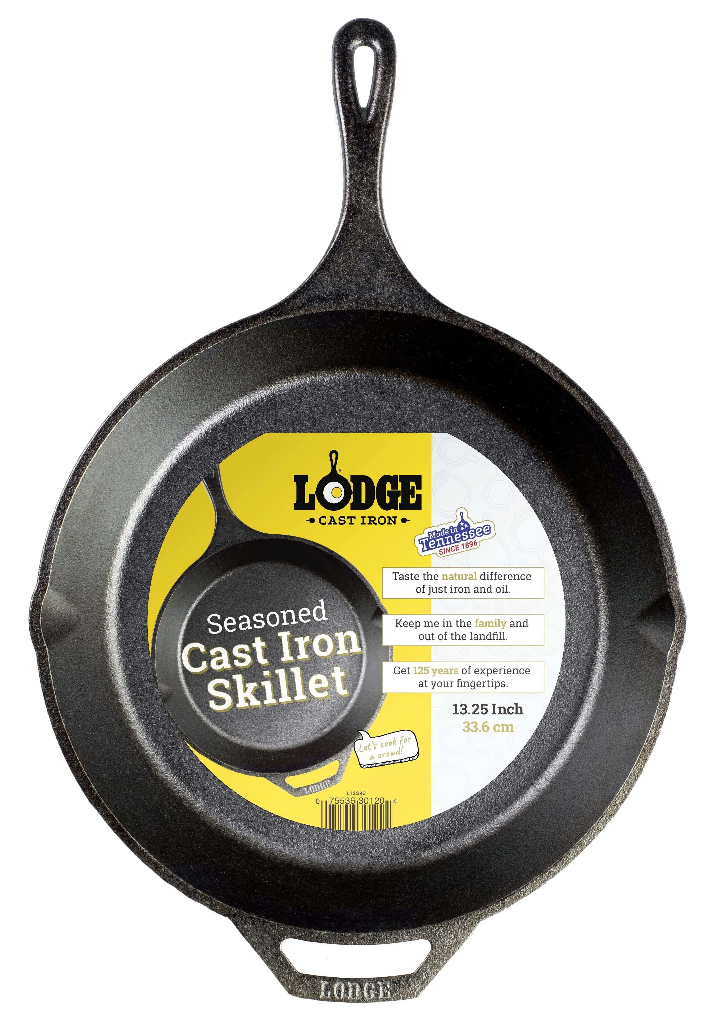 Lodge Cast Iron Seasoned 13.25" Skillet Hand C Mart