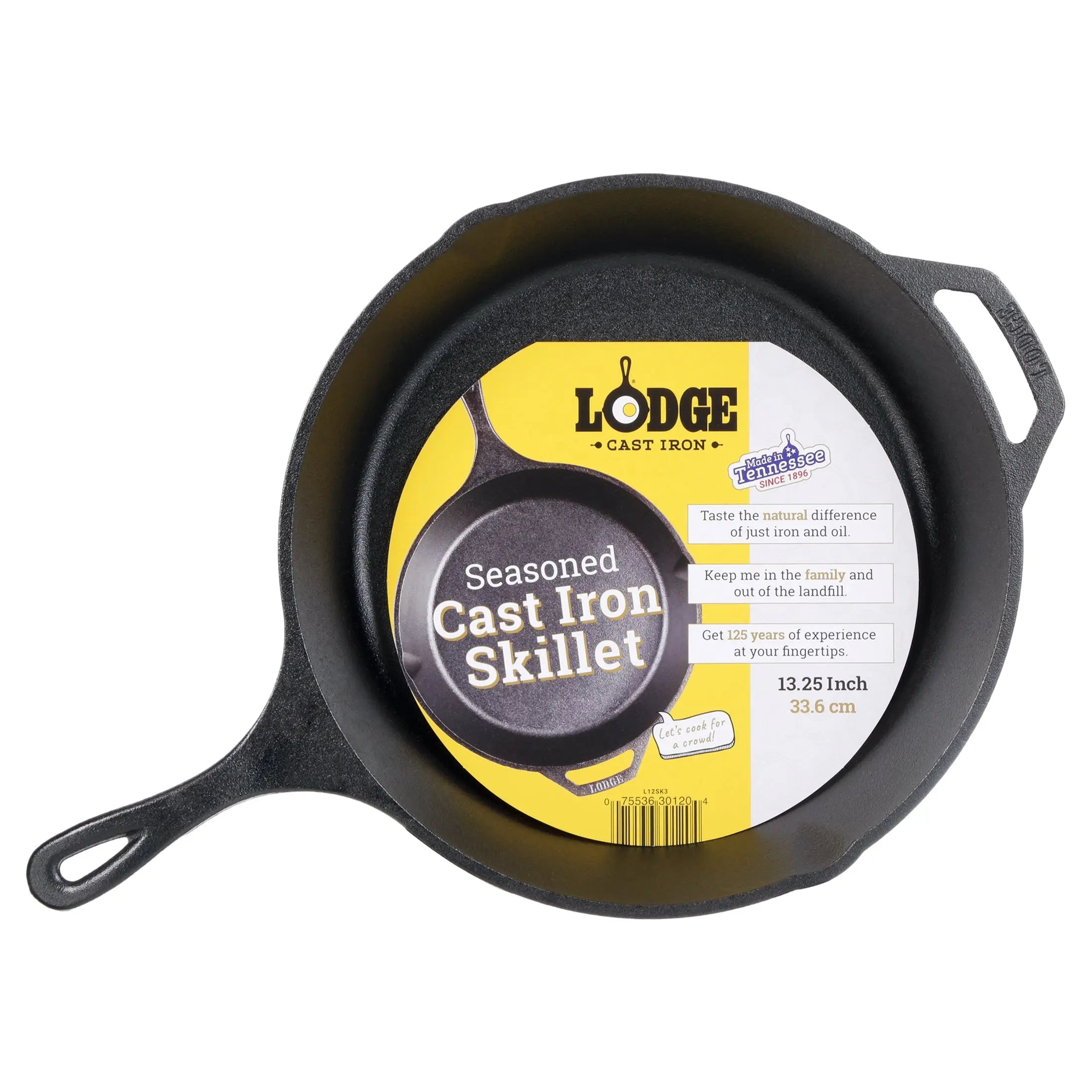 Lodge Cast Iron Seasoned 13.25" Skillet Hand C Mart