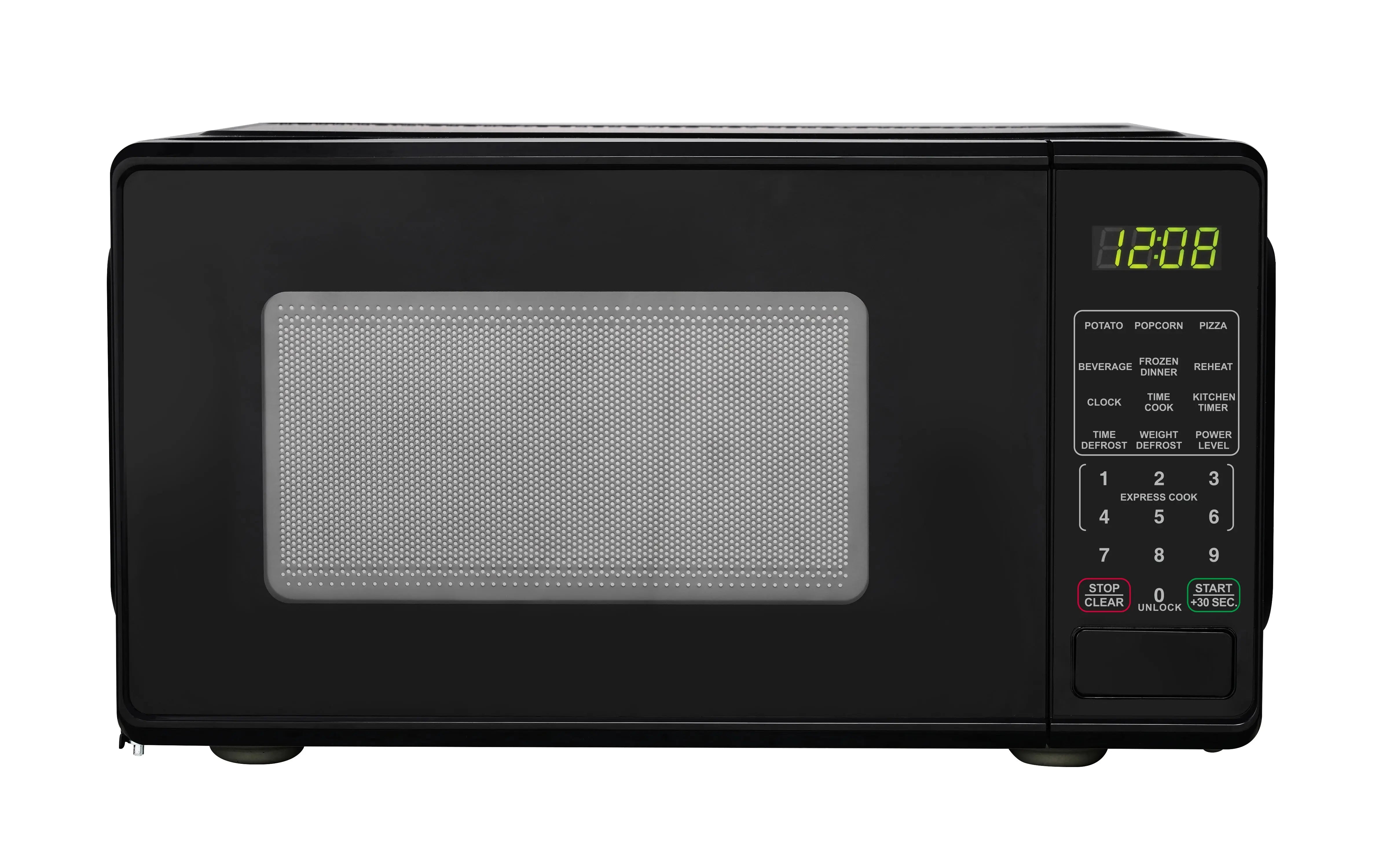 Mainstays 0.7 Cu ft Countertop Microwave Oven, 700 Watts, Red Hand C Mart