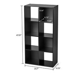 Mainstays 11" 8-Cube Storage Organizer, Black Hand C Mart