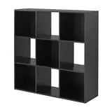 Mainstays 11" 9-Cube Storage Organizer, Black Hand C Mart