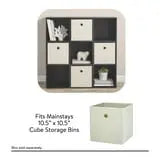 Mainstays 11" 9-Cube Storage Organizer, Black Hand C Mart