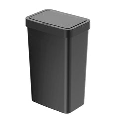 Mainstays 13.2 Gallon Kitchen Sensor Trash Can, Plastic Motion Sensor Kitchen Trash Can, Black Hand C Mart