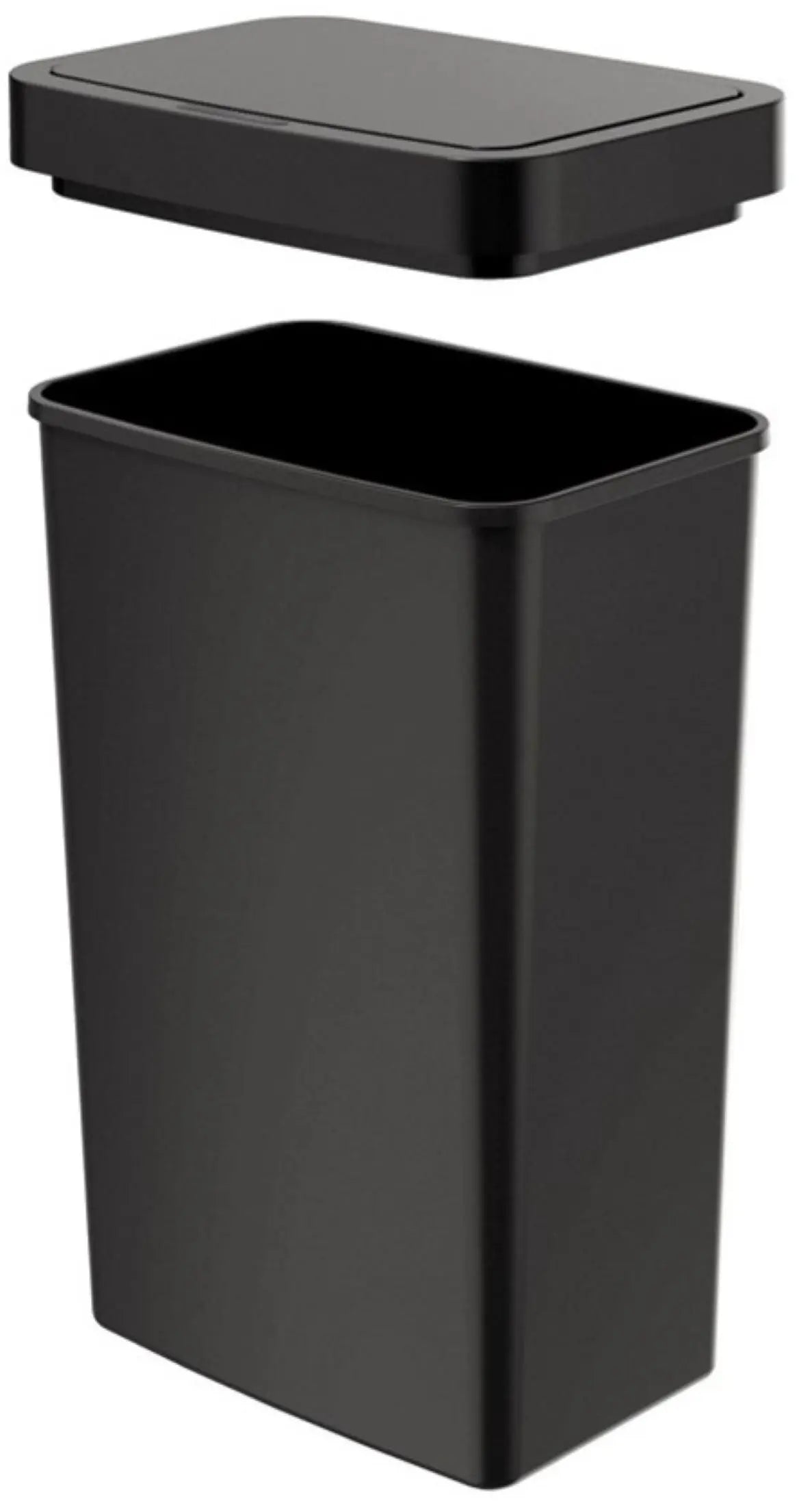 Mainstays 13.2 Gallon Kitchen Sensor Trash Can, Plastic Motion Sensor Kitchen Trash Can, Black Hand C Mart