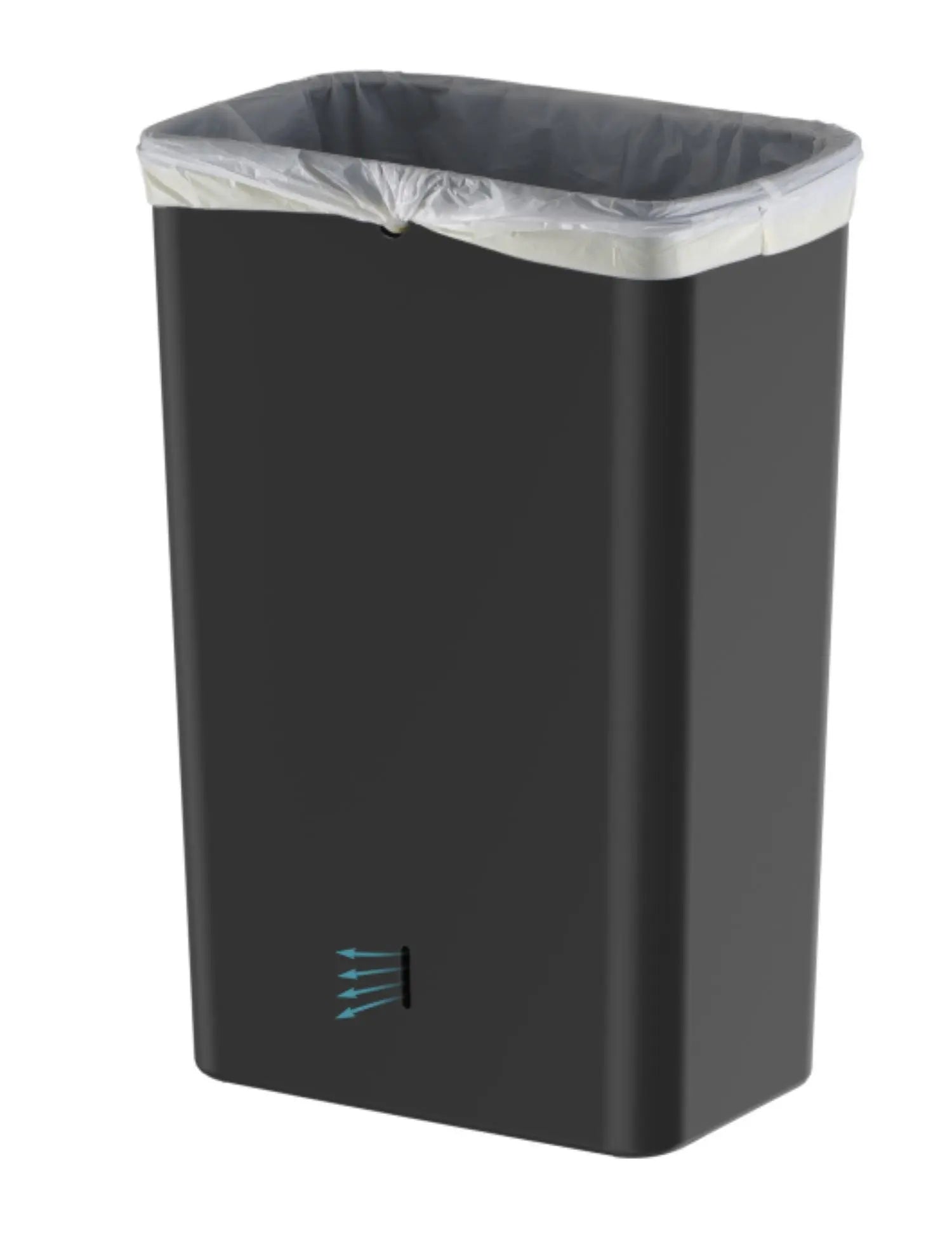 Mainstays 13.2 Gallon Kitchen Sensor Trash Can, Plastic Motion Sensor Kitchen Trash Can, Black Hand C Mart