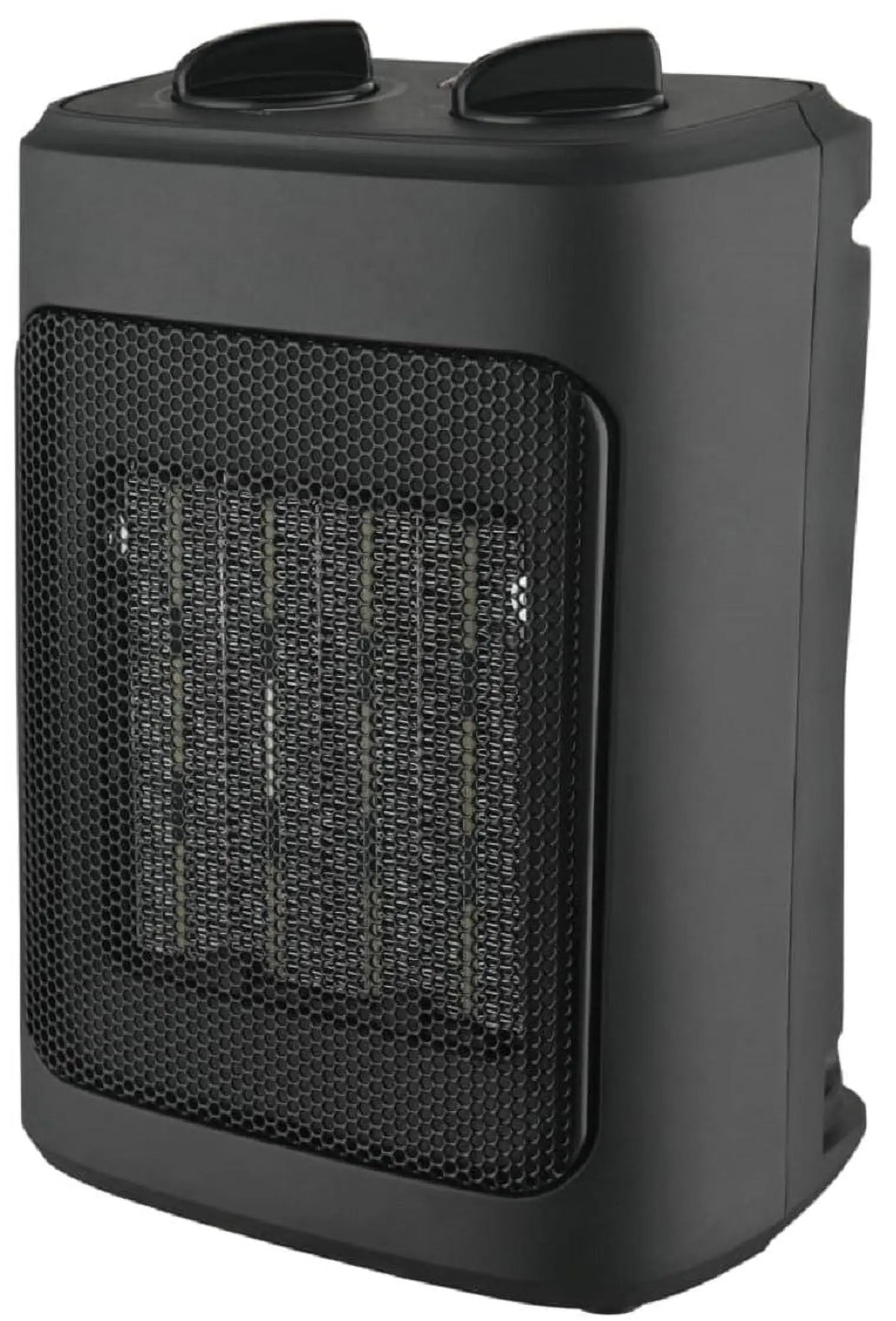 Mainstays 1500W Ceramic Fan-Force Electric Space Heater, Black, New Hand C Mart