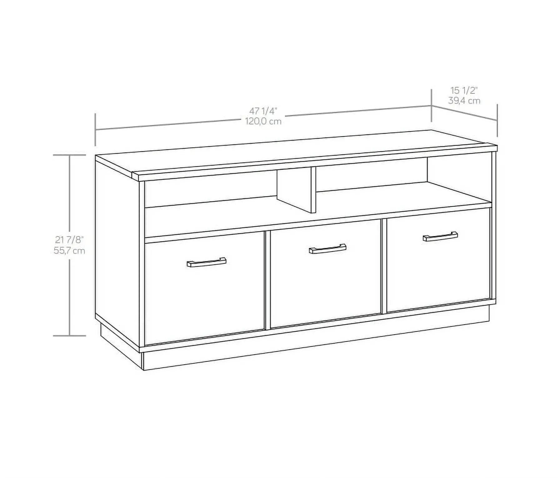 Mainstays 3-Door TV Stand Console for TVs up to 50", Espresso Finish Hand C Mart