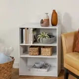 Mainstays 3-Shelf Bookcase with Adjustable Shelves, White Hand C Mart