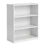 Mainstays 3-Shelf Bookcase with Adjustable Shelves, White Hand C Mart