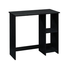 Mainstays Small Space Writing Desk with 2 Shelves, True Black Oak Finish Hand C Mart