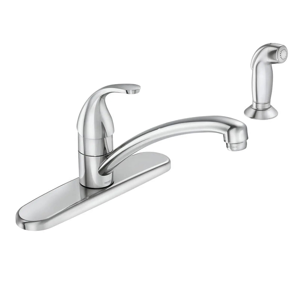 Moen Adler One Handle Chrome Kitchen Faucet with Side Sprayer