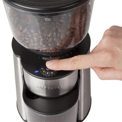 Mr. Coffee Automatic Silver Burr Mill Grinder with 18 Custom Grinds Hand C Mart