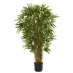 Nearly Natural 4-ft. Artificial Twiggy Bamboo Silk Tree, Green Hand C Mart