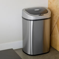 Nine Stars 21.1 Gallon Trash Can, Motion Sensor Touchless Kitchen Trash Can, Stainless Steel Hand C Mart