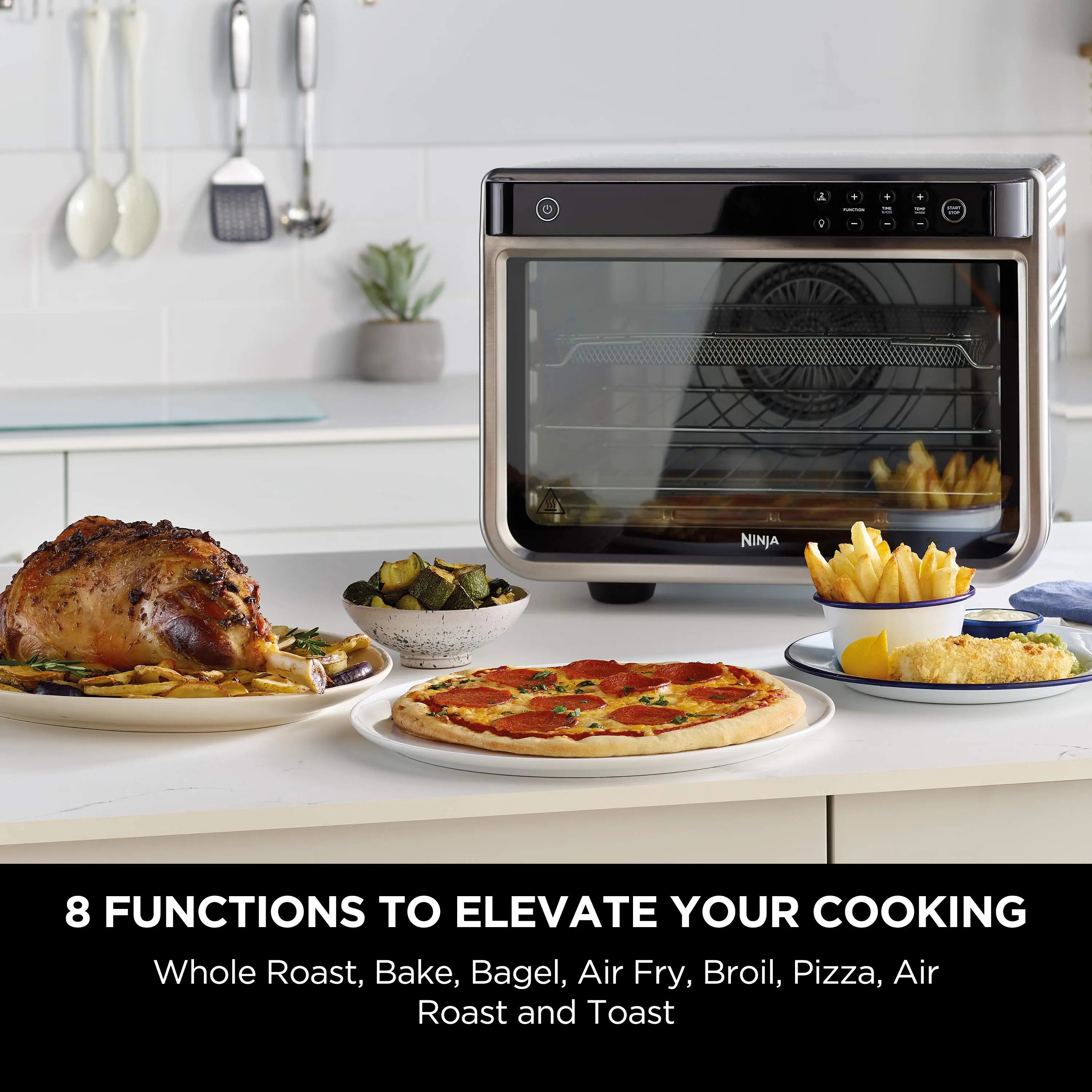 Ninja-DT200-Foodi-8-in-1-XL Pro Air Fry Oven Large Countertop Convection Oven (Renewed) Hand C Mart