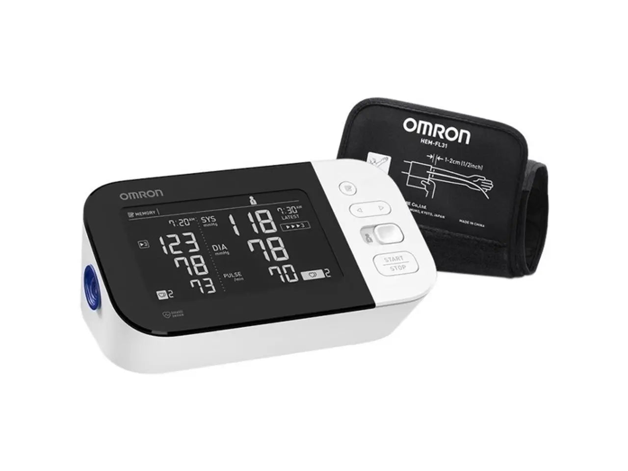 OMRON 10 Series Blood Pressure Monitor (BP7450), Upper Arm Cuff Digital Bluetooth Blood Pressure Machine, Stores up to 200 Readings for Two Users (100 Readings Each) Hand C Mart