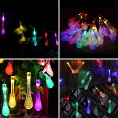 Outdoor Solar Powered 30 LED String Light Garden Patio Yard Landscape Lamp Party Holiday Christmas Decoration Hand C Mart