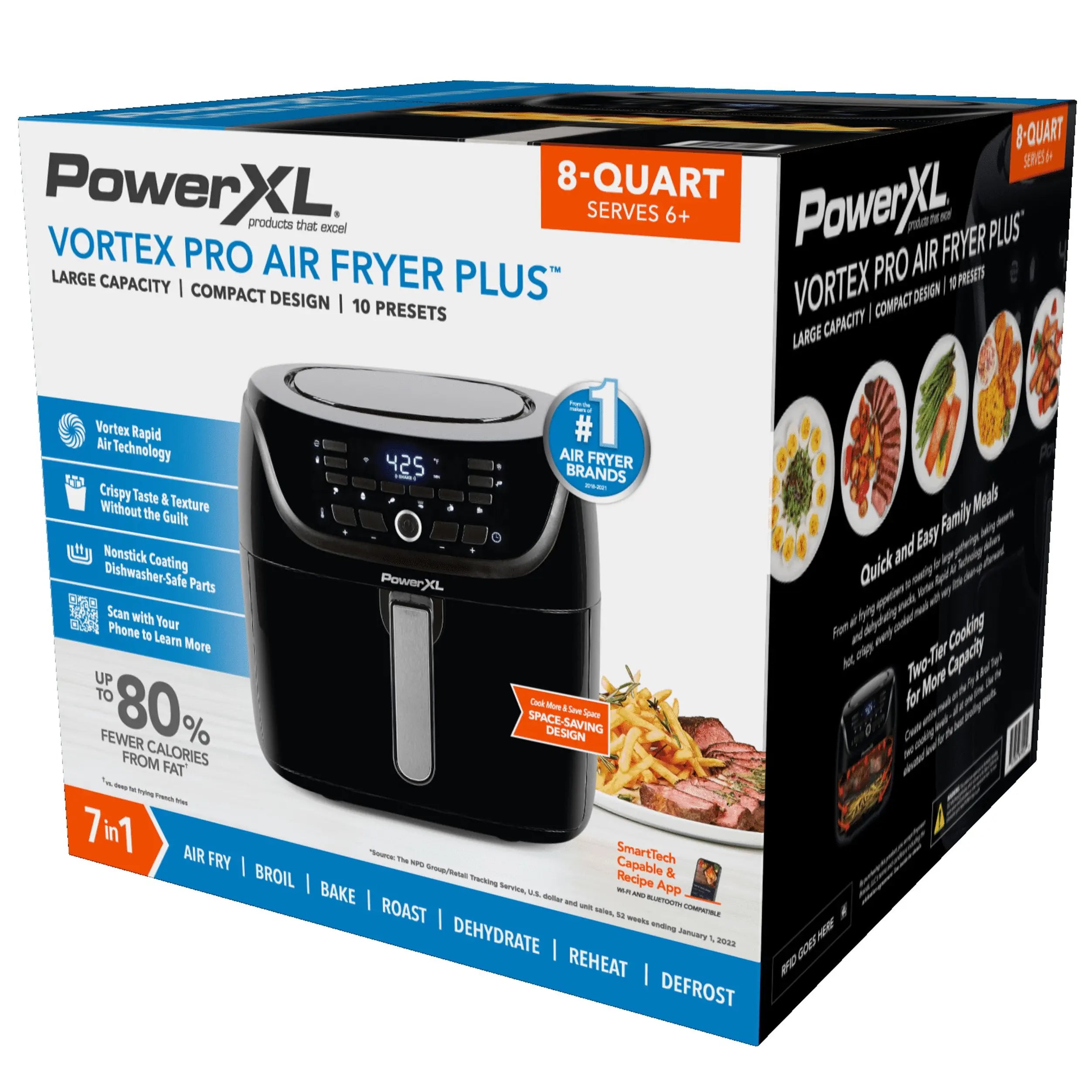 PowerXL Vortex Pro 8 Qt Air Fryer Hand C Mart