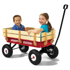 Radio Flyer, 36" All Terrain Wagon, Air Tires, Red Hand C Mart