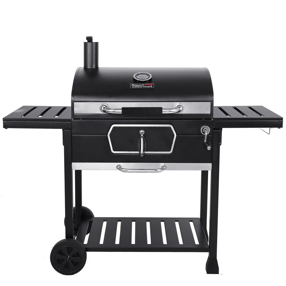 Royal Gourmet 30" CD2030AN Deluxe Charcoal Grill, BBQ Smoker Picnic Camping Patio Backyard Cooking, Black Hand C Mart