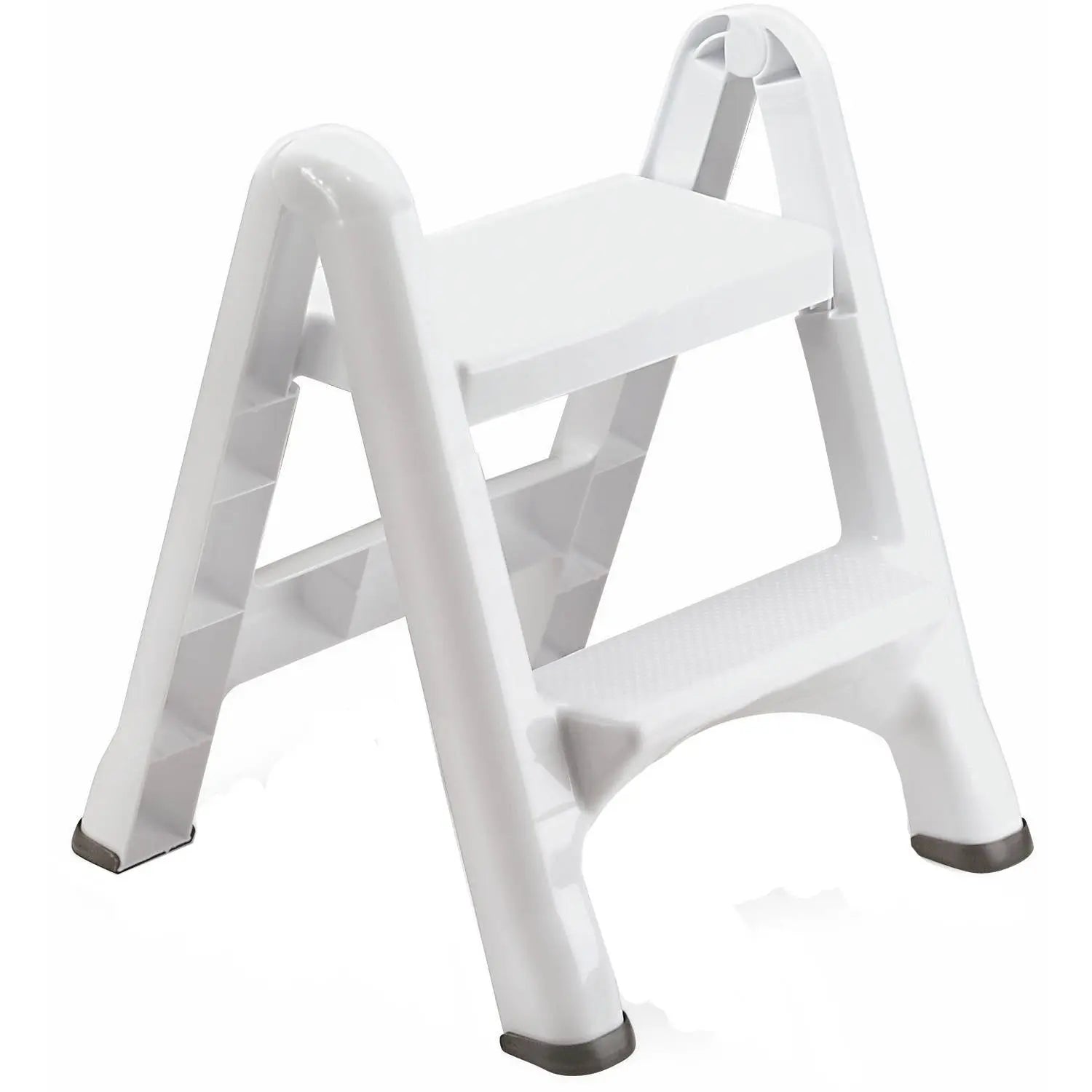 Rubbermaid EZ Step Folding 2-Step Stool in white
