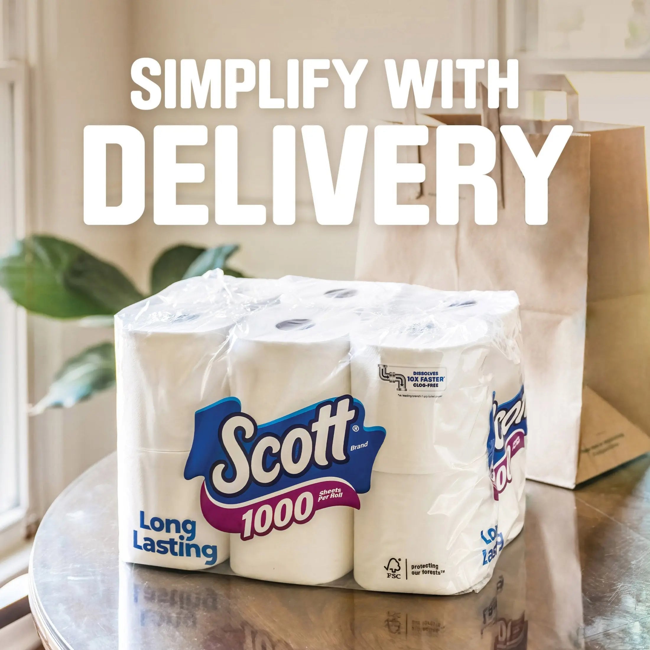 Scott 1000 Toilet Paper, 20 Rolls, 1,000 Sheets Per Roll Hand C Mart