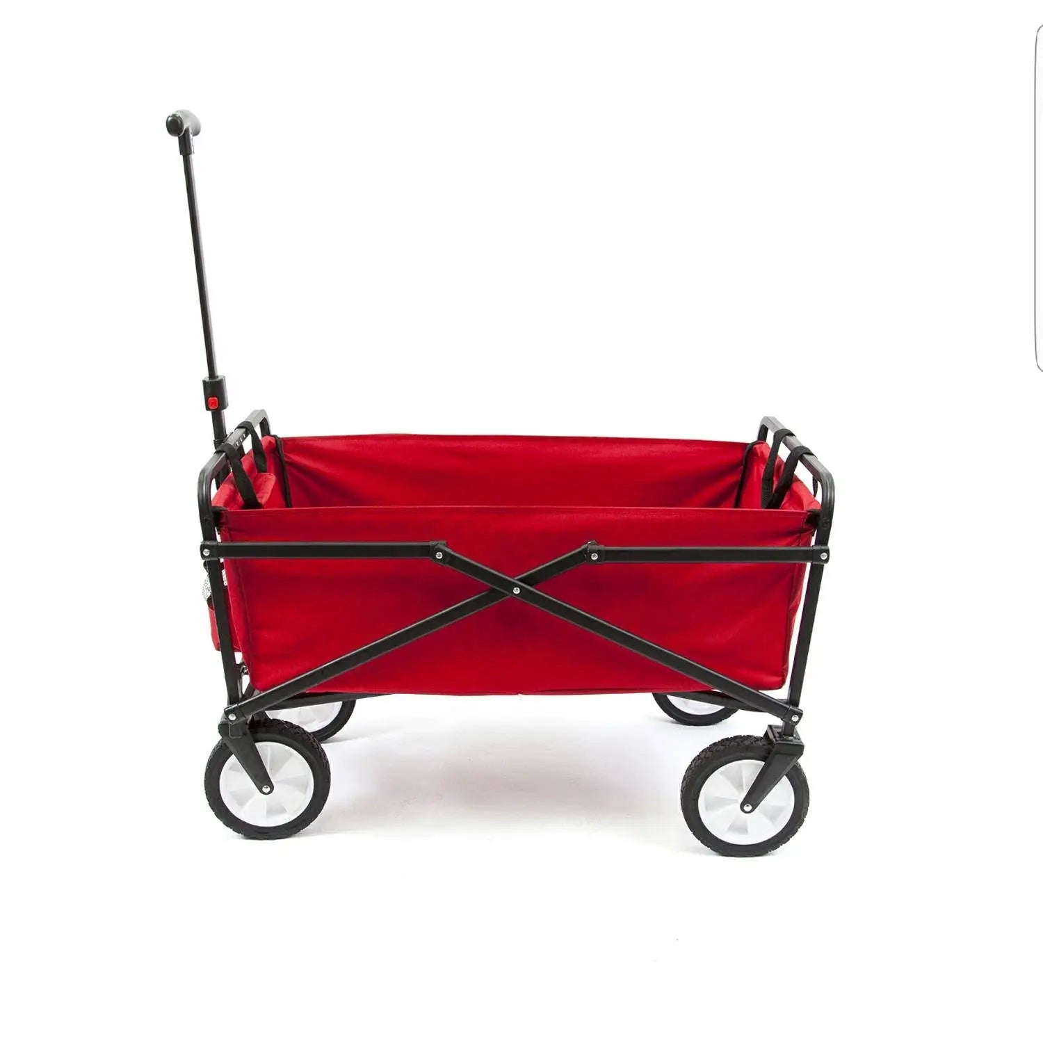 Seina Heavy Duty Compact Folding 150 Pound Capacity Outdoor Cart, Red (2 Pack) Hand C Mart