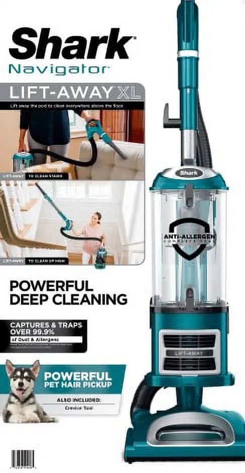 Shark Navigator Lift-Away XL Multisurface Upright Vacuum Cleaner, CU512 Hand C Mart