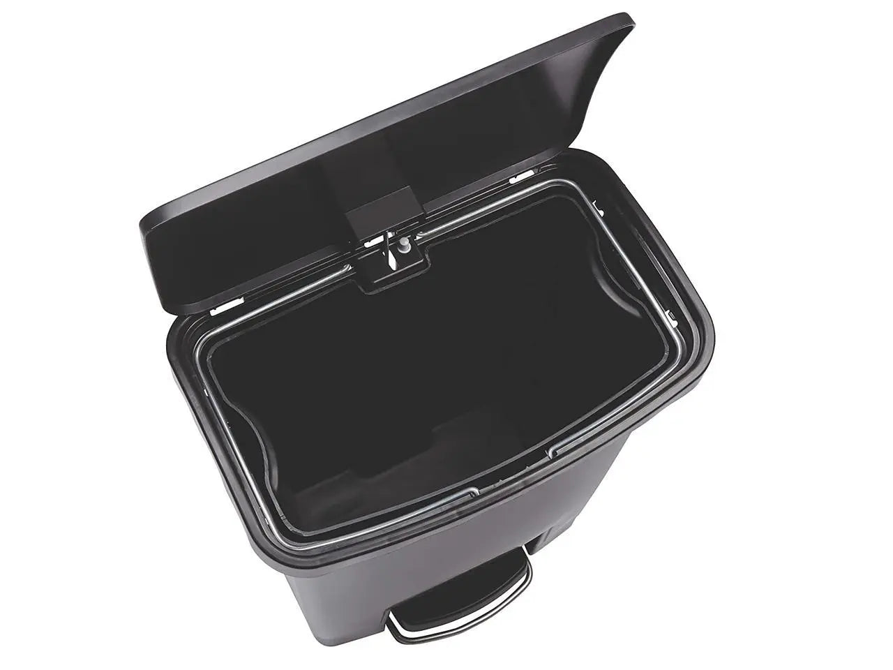 Slim Jim Resin Step-On Container Front Step Style, 13 gal, Black Hand C Mart