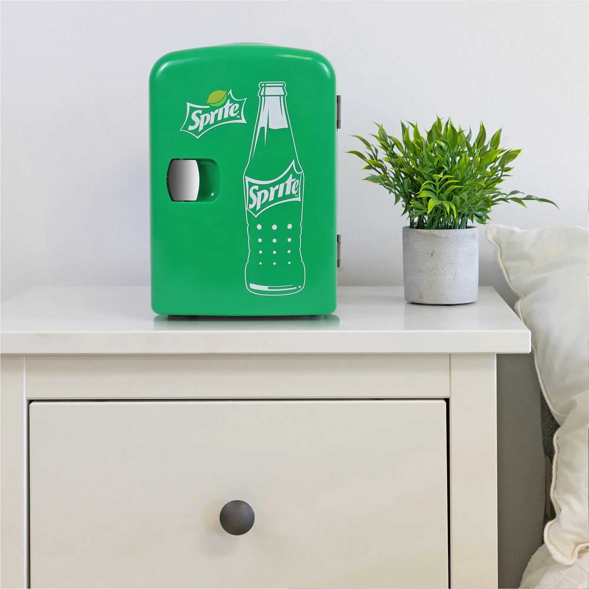 Sprite 6 Can Mini Fridge Portable 4L Mini Cooler Travel Compact Refrigerator Hand C Mart