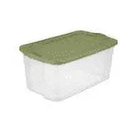 Sterilite 120 Qt. EZ Carry Plastic, Adult, Clear/Sage Legume Hand C Mart