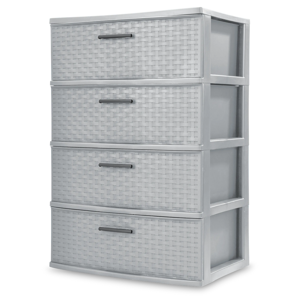 Sterilite 4 Drawer Wide Weave Tower Cement Hand C Mart