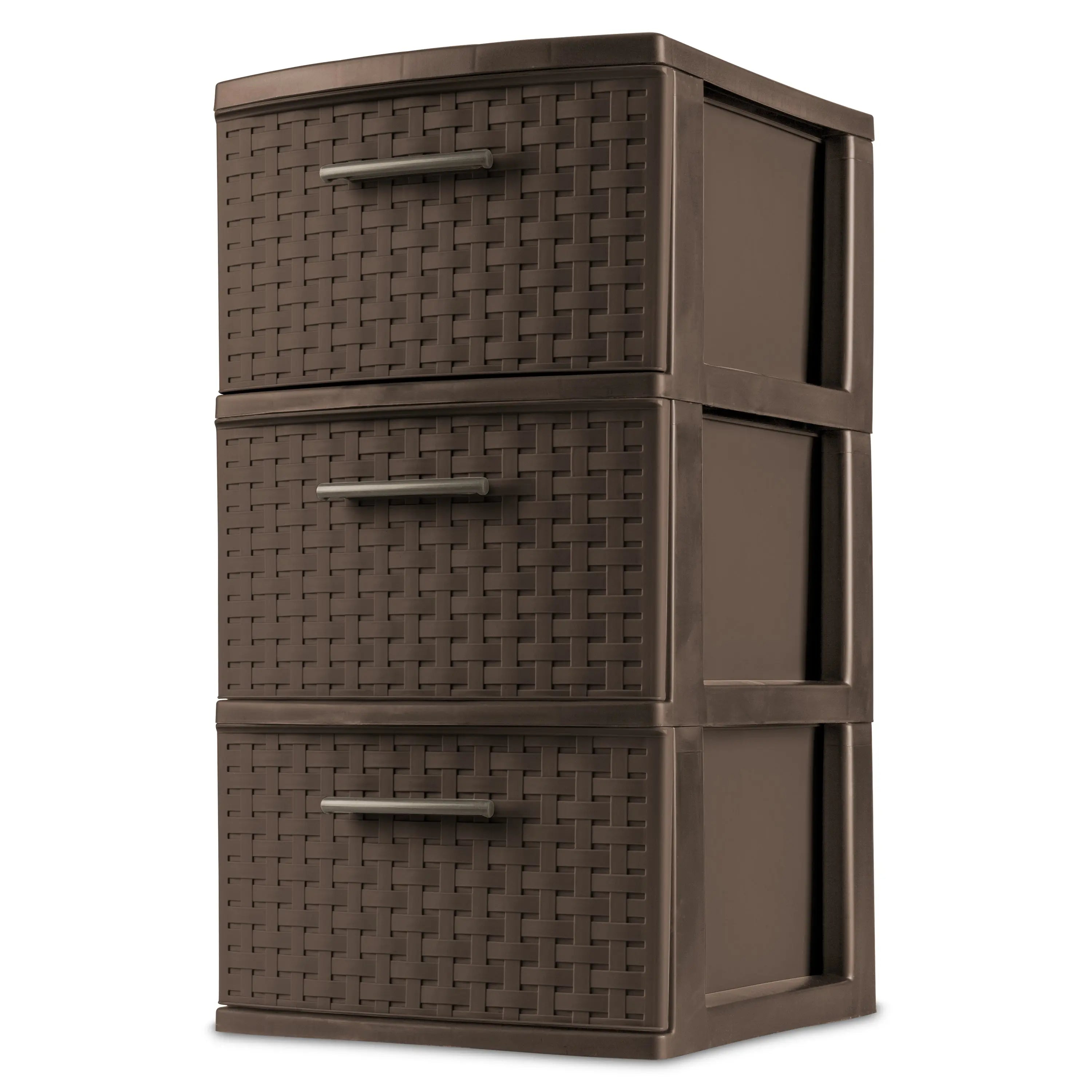 Sterilite 5.5 cu ft Brown Storage Unit 24 in. H X 12.625 in. W X 15 in. D Stackable Hand C Mart