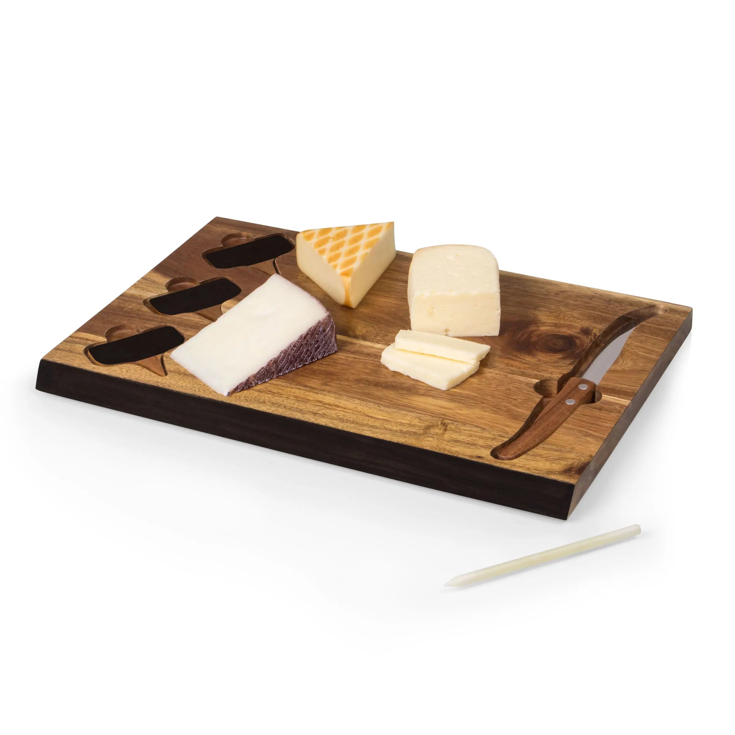 TOSCANA Delio Acacia Cheese Cutting Board & Tools Set Hand C Mart