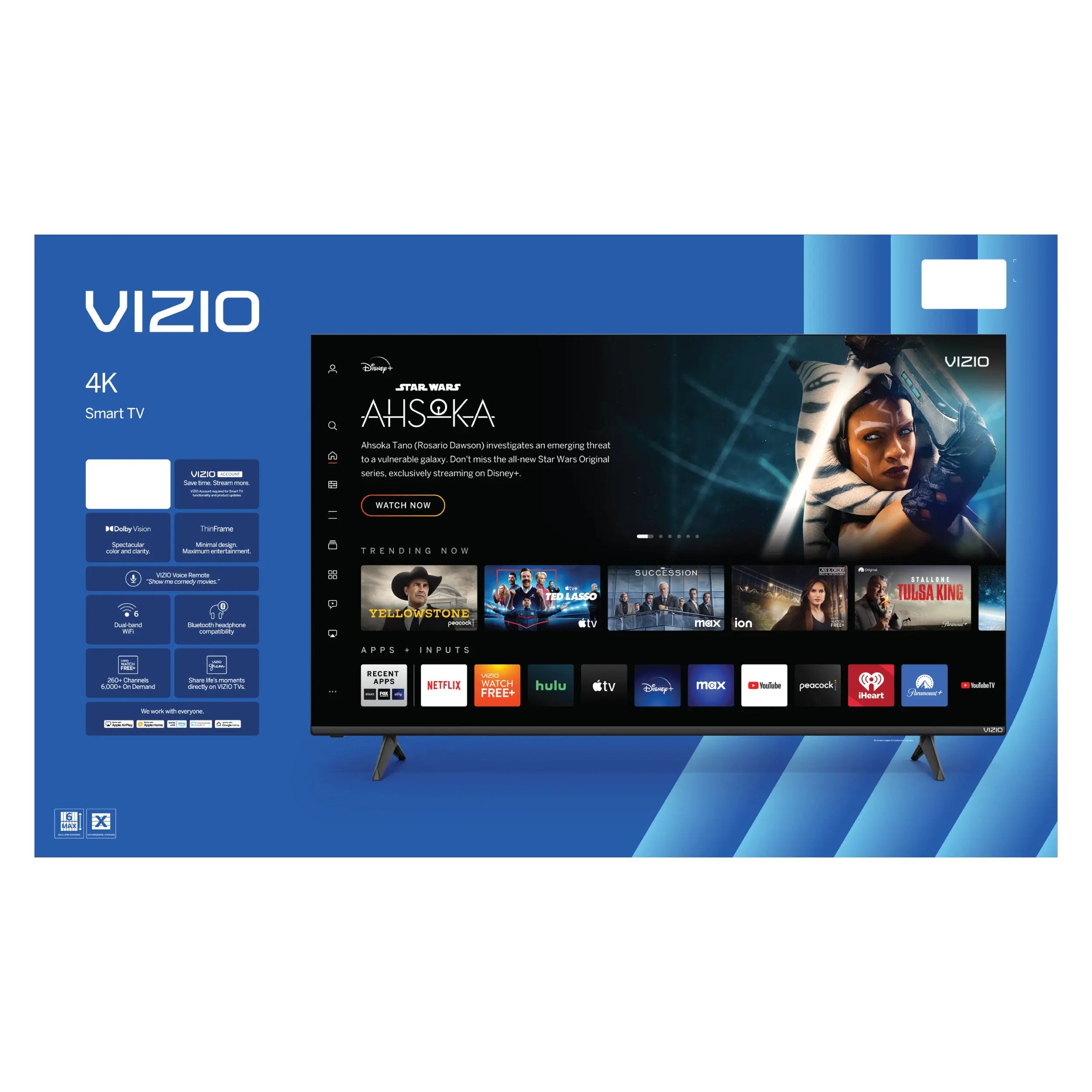 VIZIO 50" Class 4K UHD LED HDR Smart TV (New) V4K50M-08 Hand C Mart