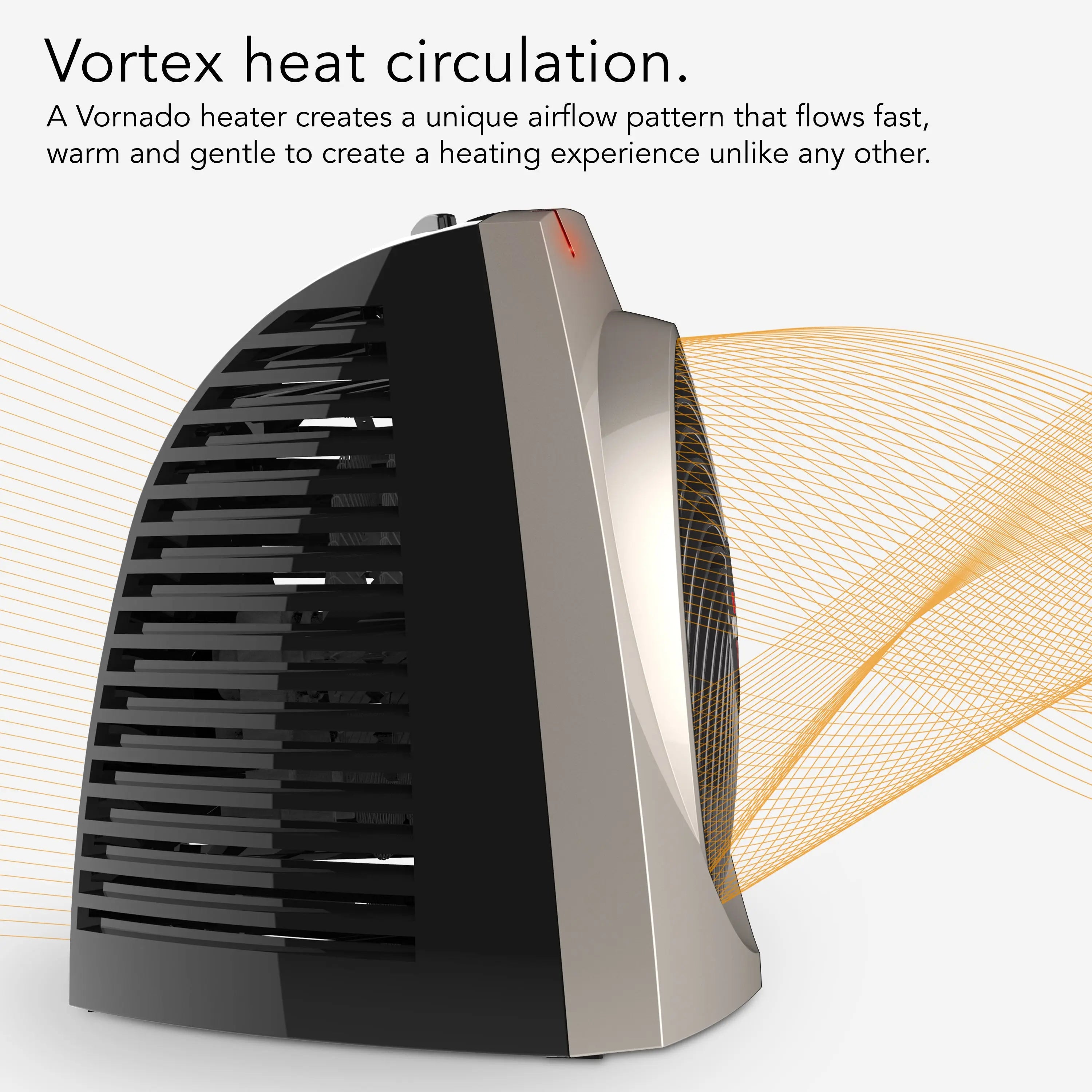 Vornado VH200 Space Heater with Vortex Circulation Technology, Champagne (New) Hand C Mart