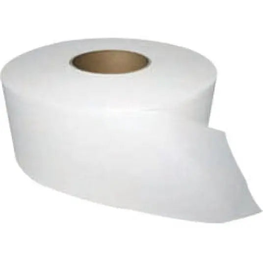 Windsoft Jumbo Roll Toilet Paper, Septic Safe, 2 Ply, White, 3.4" x 1000 ft, 12 Rolls/Carton -WIN202 Hand C Mart