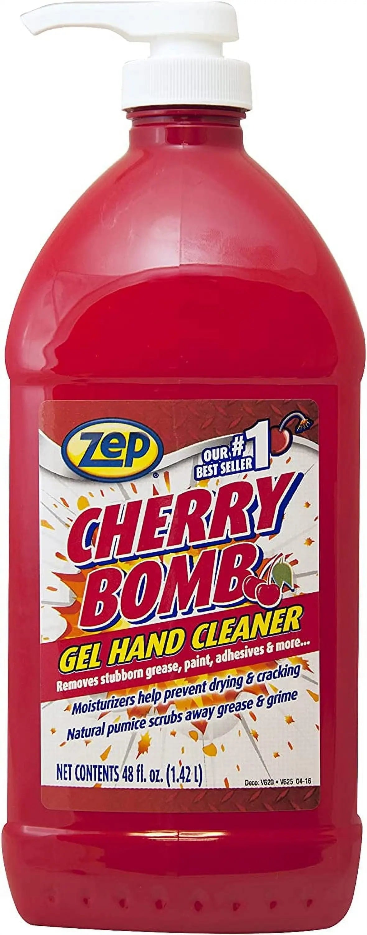 Zep Brand Cherry Bomb Gel Hand Cleaner, Cherry Aromatic Scent Hand C Mart