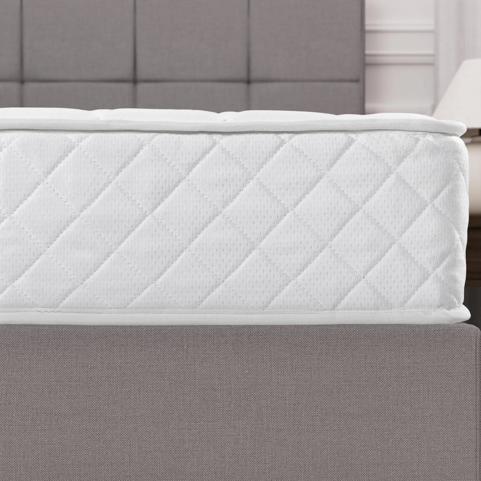 Zinus 8" Quilted Hybrid Mattress of Comfort Foam and Pocket Spring, Twin Hand C Mart